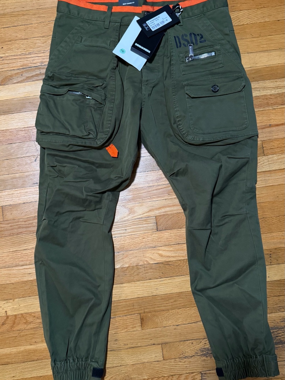 DSquared2 Olive Green Cargo Sexy Jogger Pants